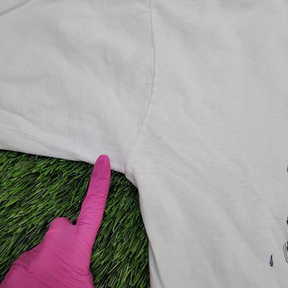 Vintage 1984 Dog Cat Shirt Womens Medium 19x22 White - Picture 5 of 15